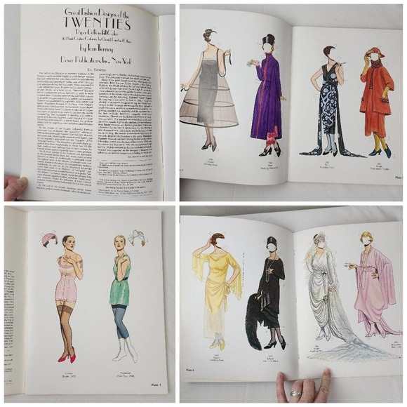 Lot of Vintage Paper Doll Books Full Color Marilyn Monroe Daisy Buchanan Flapper - Picture 6 of 7